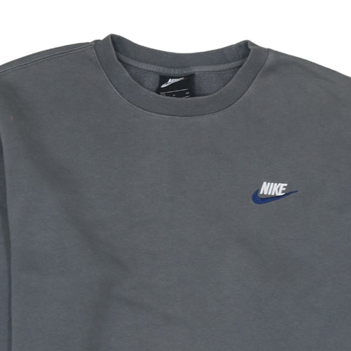 Nike Men's Grey Pullover Crew Neck Sweatshirt Size S