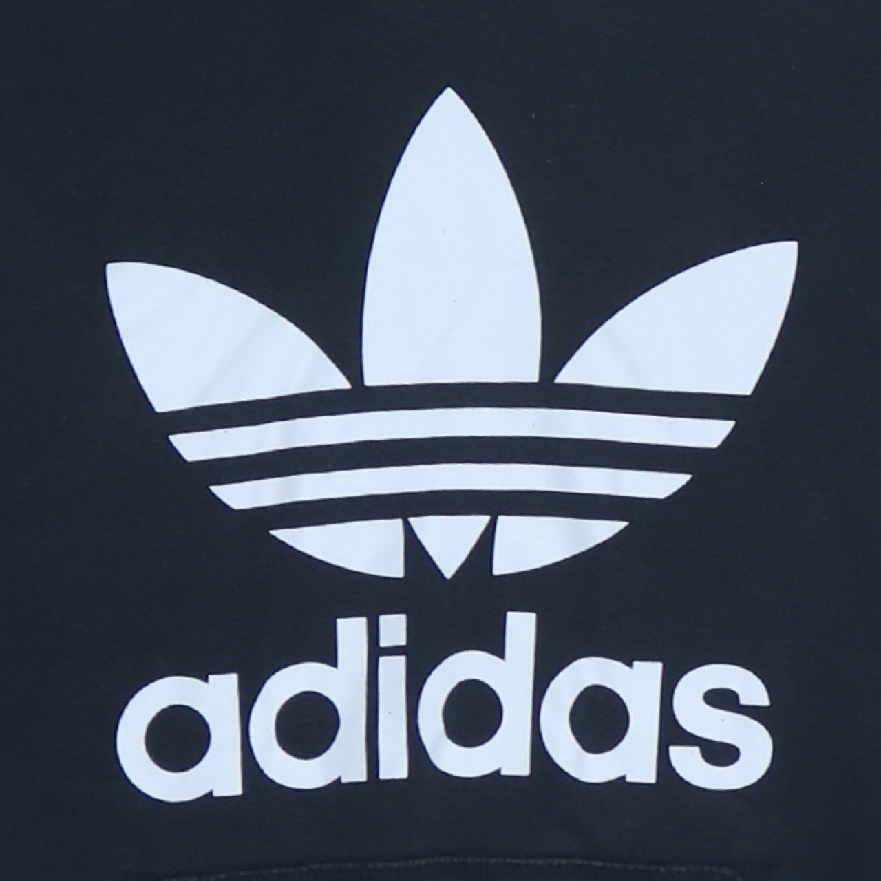 Adidas Men's Black Pullover Hoodie M Sports Logo Fleece Sweatshirt