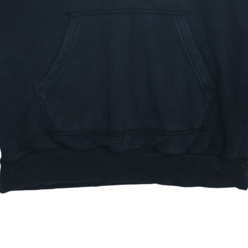 Adidas Men's Black Pullover Hoodie M Sports Logo Fleece Sweatshirt