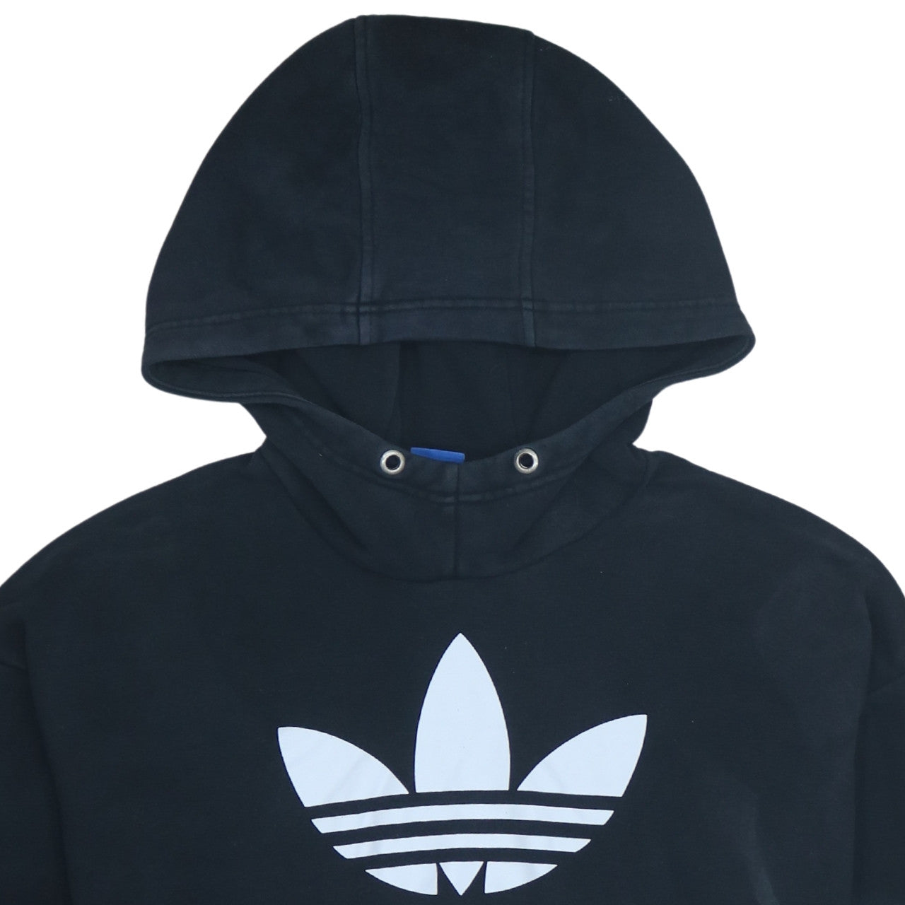 Adidas Men's Black Pullover Hoodie M Sports Logo Fleece Sweatshirt