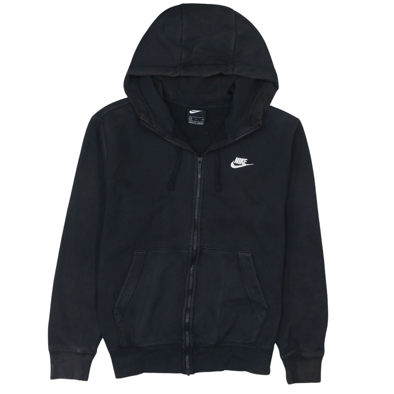 Nike Men's Black Full Zip Hoodie Sweatshirt Size S