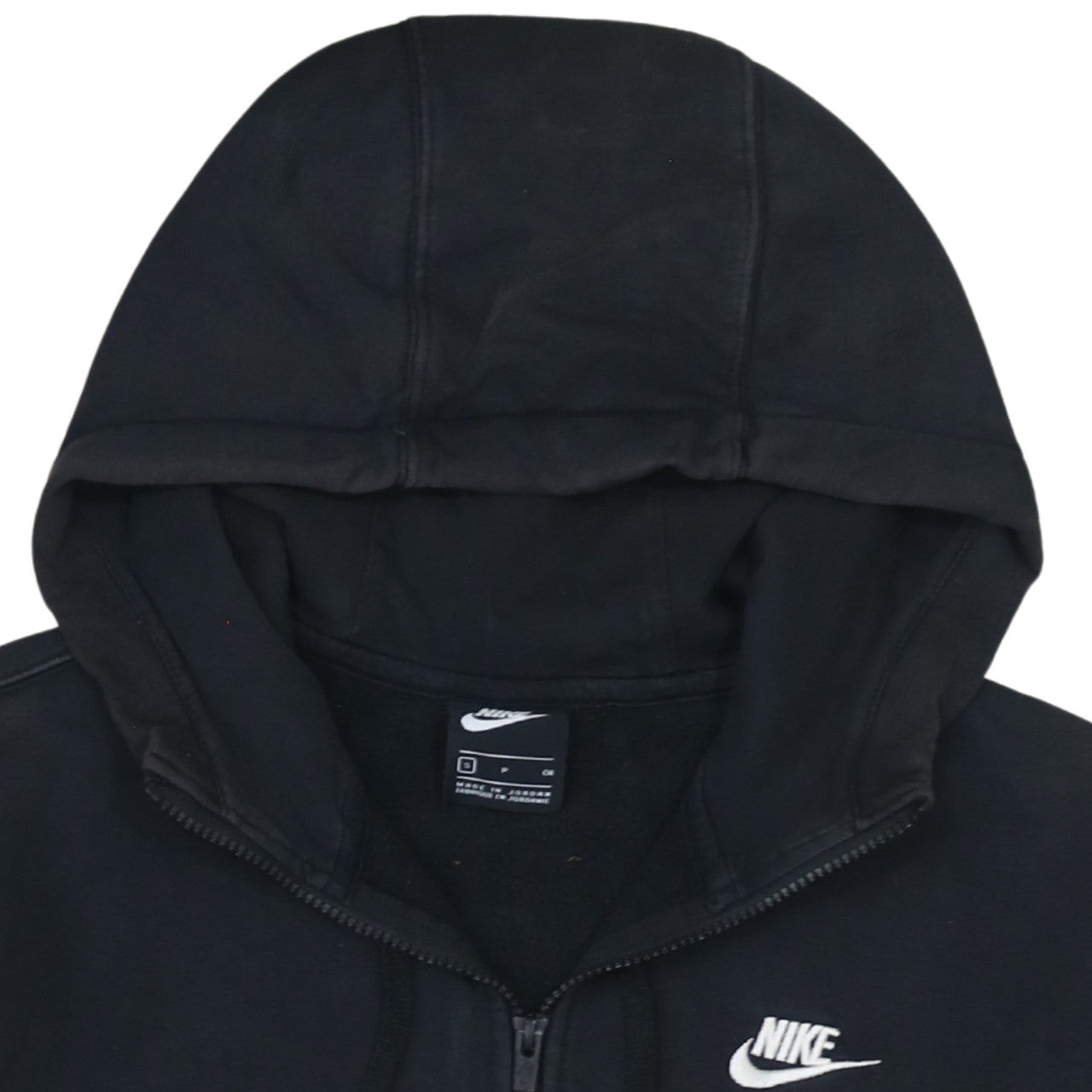 Nike Men's Black Full Zip Hoodie Sweatshirt Size S