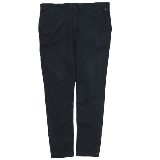Tommy Jeans Men's Black Slim Fit Chino Trousers Size 34/32