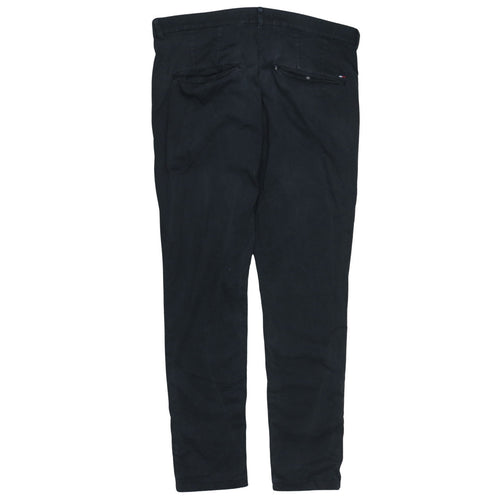Tommy Jeans Men's Black Slim Fit Chino Trousers Size 34/32
