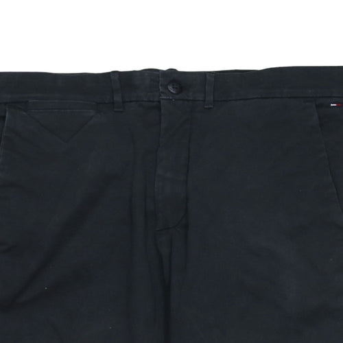 Tommy Jeans Men's Black Slim Fit Chino Trousers Size 34/32