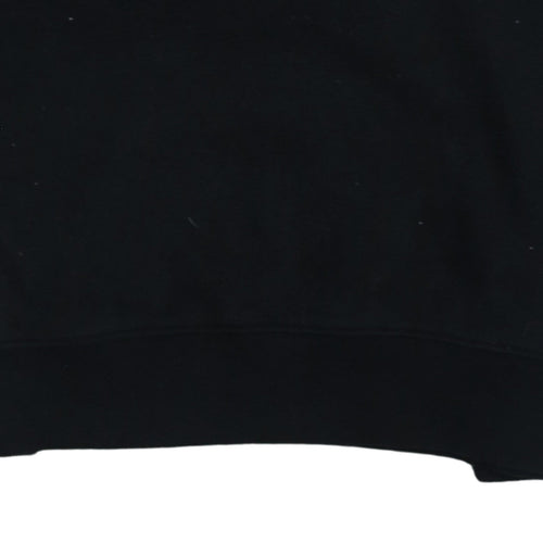 Calvin Klein Jeans Men's Black Logo Tape Pullover Sweatshirt M