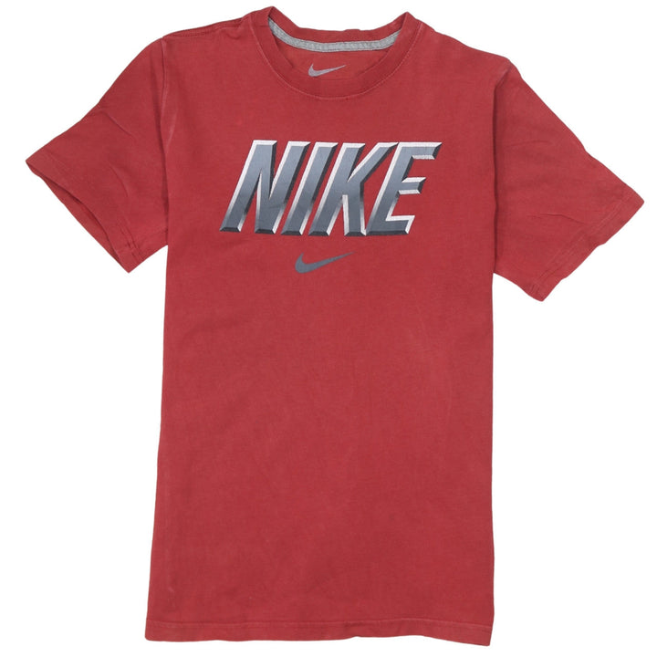 Nike Teens Red Short Sleeve Crew Neck Graphic T-Shirt L