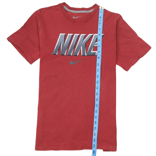 Nike Teens Red Short Sleeve Crew Neck Graphic T-Shirt L