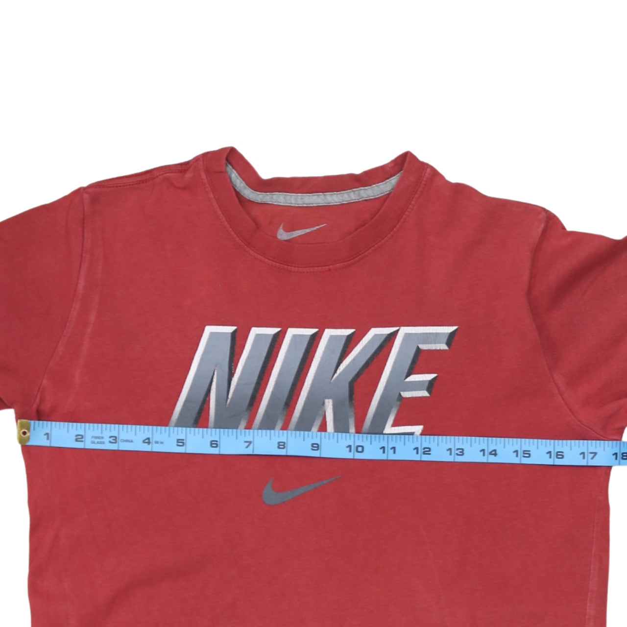 Nike Teens Red Short Sleeve Crew Neck Graphic T-Shirt L