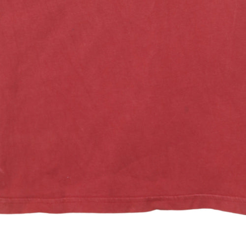 Nike Teens Red Short Sleeve Crew Neck Graphic T-Shirt L