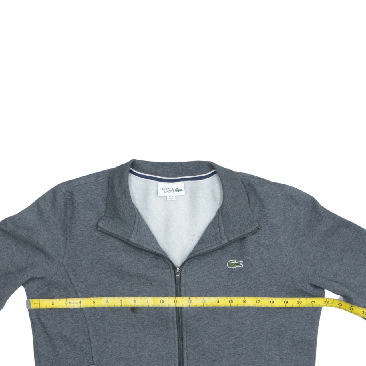 Lacoste Sport Men's Grey Full Zip Sweatshirt Size M