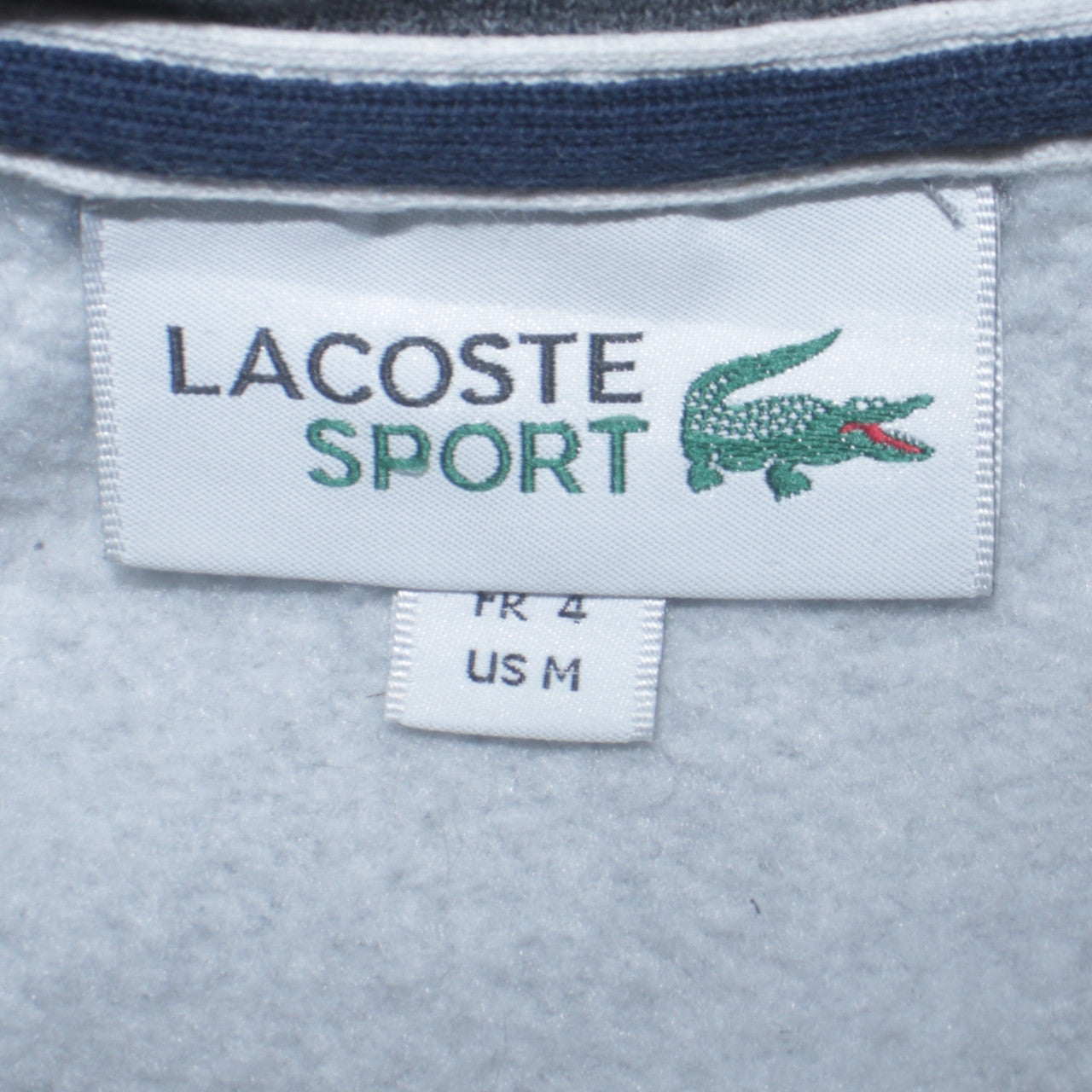 Lacoste Sport Men's Grey Full Zip Sweatshirt Size M