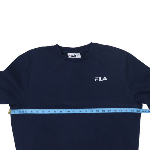 Fila Women’s Navy Blue Crew Neck Pullover Sweatshirt Size L