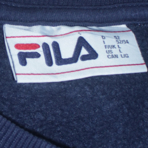 Fila Women’s Navy Blue Crew Neck Pullover Sweatshirt Size L