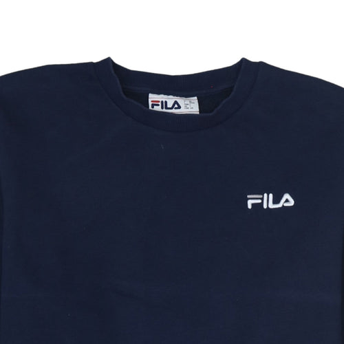 Fila Women’s Navy Blue Crew Neck Pullover Sweatshirt Size L