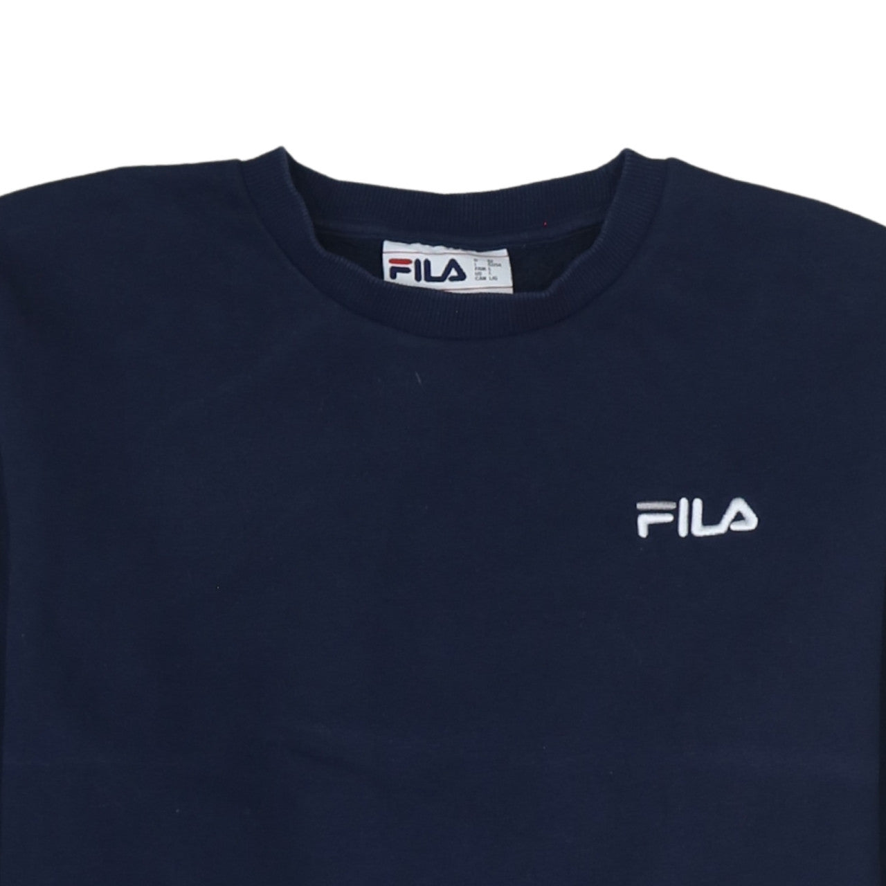 Fila Women’s Navy Blue Crew Neck Pullover Sweatshirt Size L
