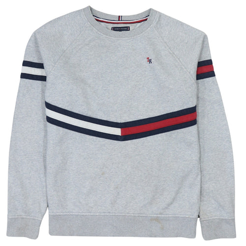 Tommy Hilfiger Boys Grey 16 Years Pullover Sweatshirt with Logo Trim