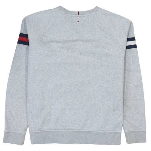 Tommy Hilfiger Boys Grey 16 Years Pullover Sweatshirt with Logo Trim