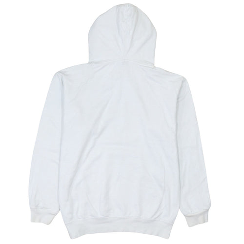 Champion Men's White Pullover Hoodie L Logo Sportswear