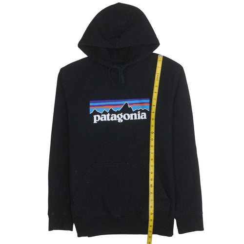 Patagonia Men's Black Regular Fit Logo Pullover Hoodie M