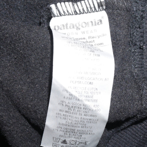 Patagonia Men's Black Regular Fit Logo Pullover Hoodie M
