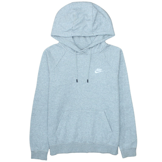 Nike Men’s Grey Pullover Hoodie Small Logo Sportswear Jumper