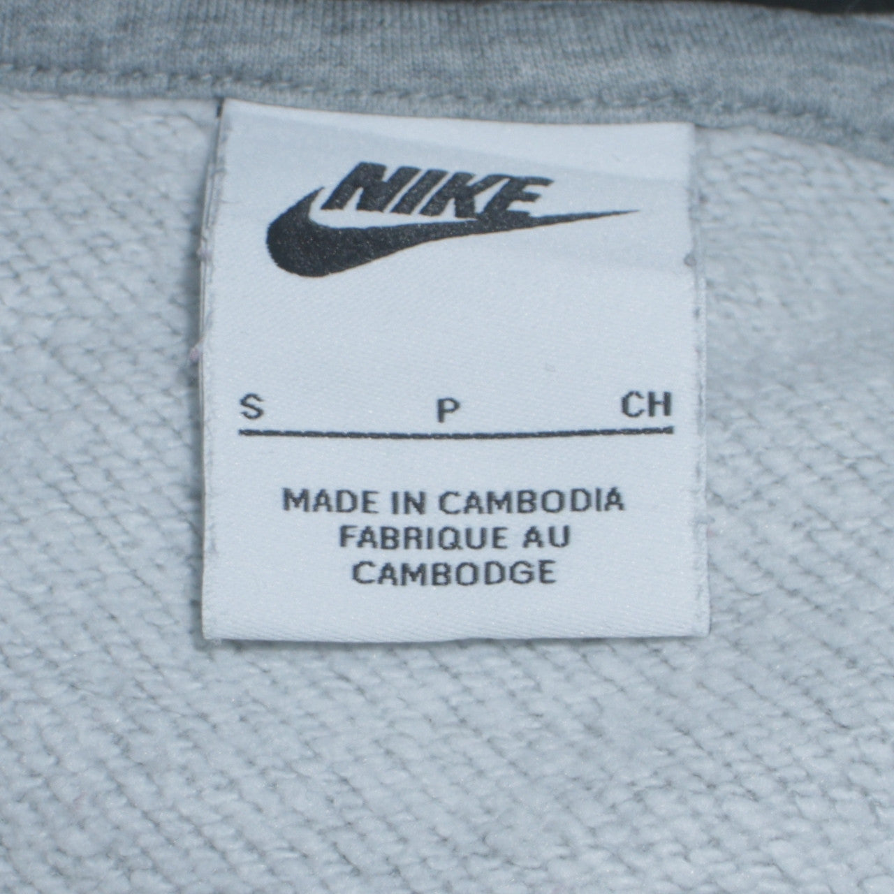Nike Men’s Grey Pullover Hoodie Small Logo Sportswear Jumper