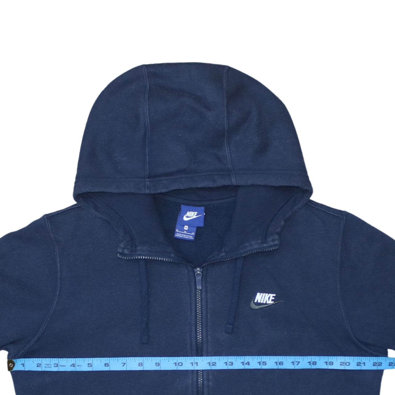 Nike Men's Blue Full Zip Hoodie Size M Sportswear Fleece