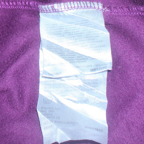 Regatta Womens Purple Fleece 1/4 Zip Pullover Sweatshirt UK 16