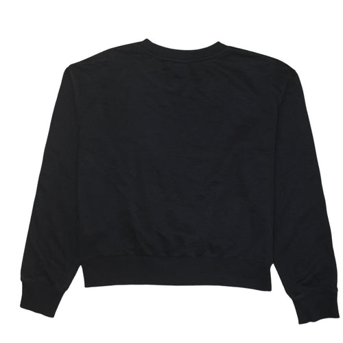 Champion Women’s Black Large Logo Tape Crew Neck Sweatshirt