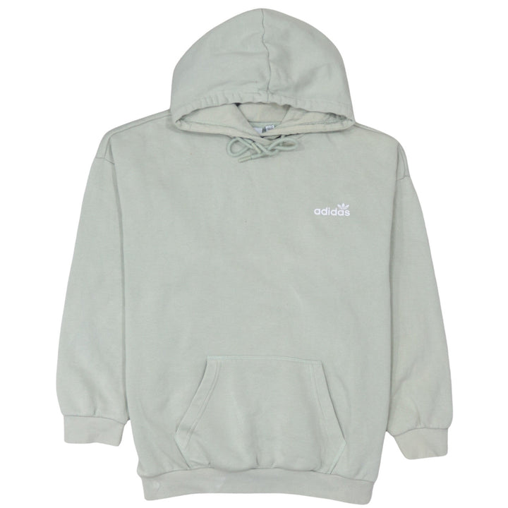 Adidas Women’s Beige Hooded Pullover Sweatshirt UK 14 Logo Print