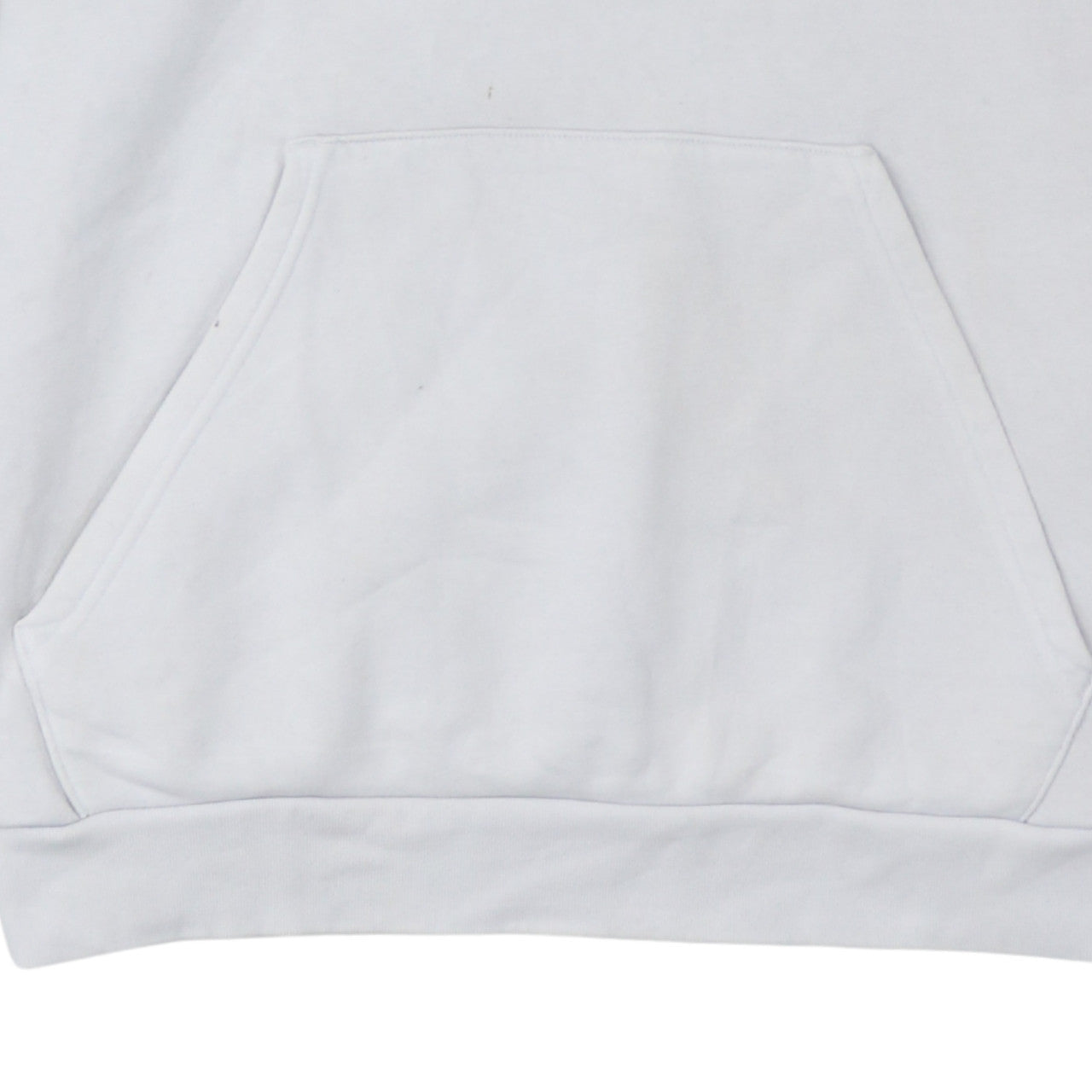 Adidas Men's White Pullover Hoodie L Fleece Logo Sweatshirt