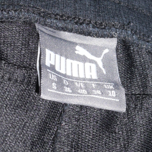 Puma Womens Black Jogger Trousers Size 10 Cotton Blend Activewear