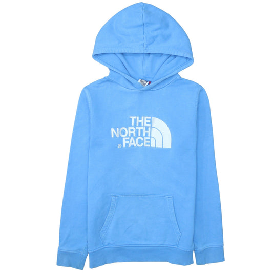 The North Face Boys Blue XL Pullover Hoodie with Logo Print