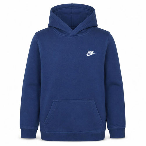 Nike Boys Blue Pullover Hoodie XL 158-170cm Cotton Logo Sweatshirt