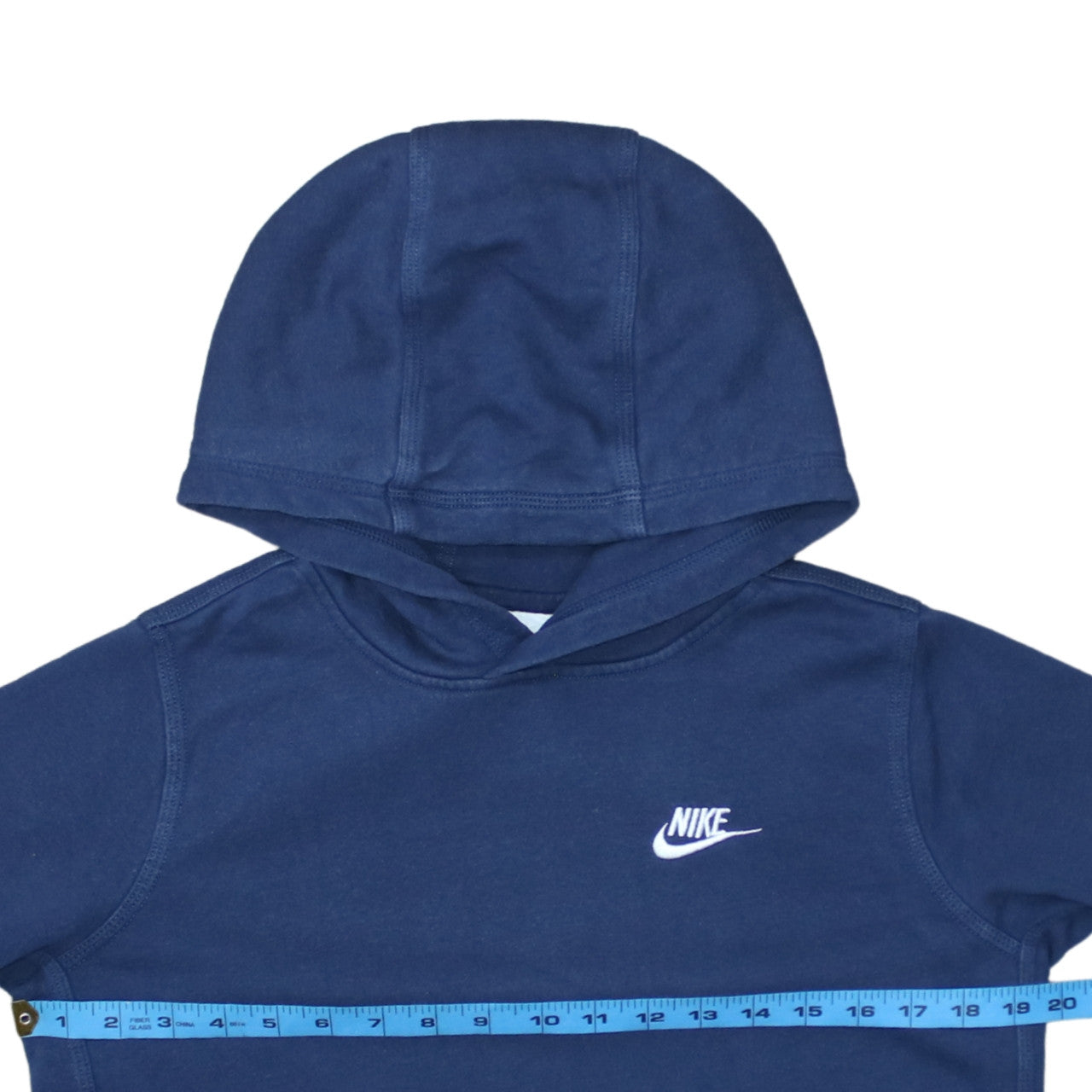 Nike Boys Blue Pullover Hoodie XL 158-170cm Cotton Logo Sweatshirt