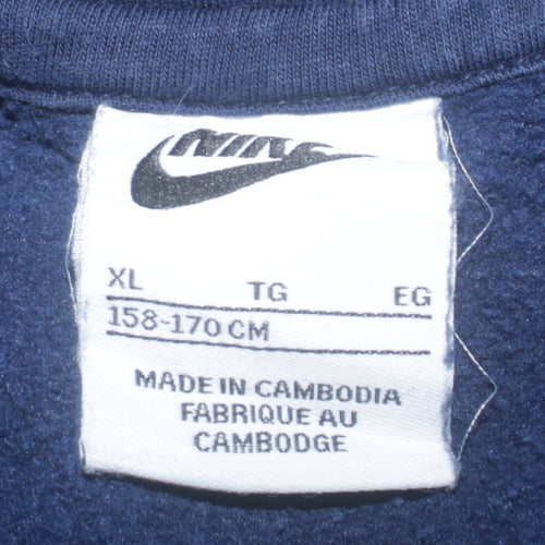 Nike Boys Blue Pullover Hoodie XL 158-170cm Cotton Logo Sweatshirt