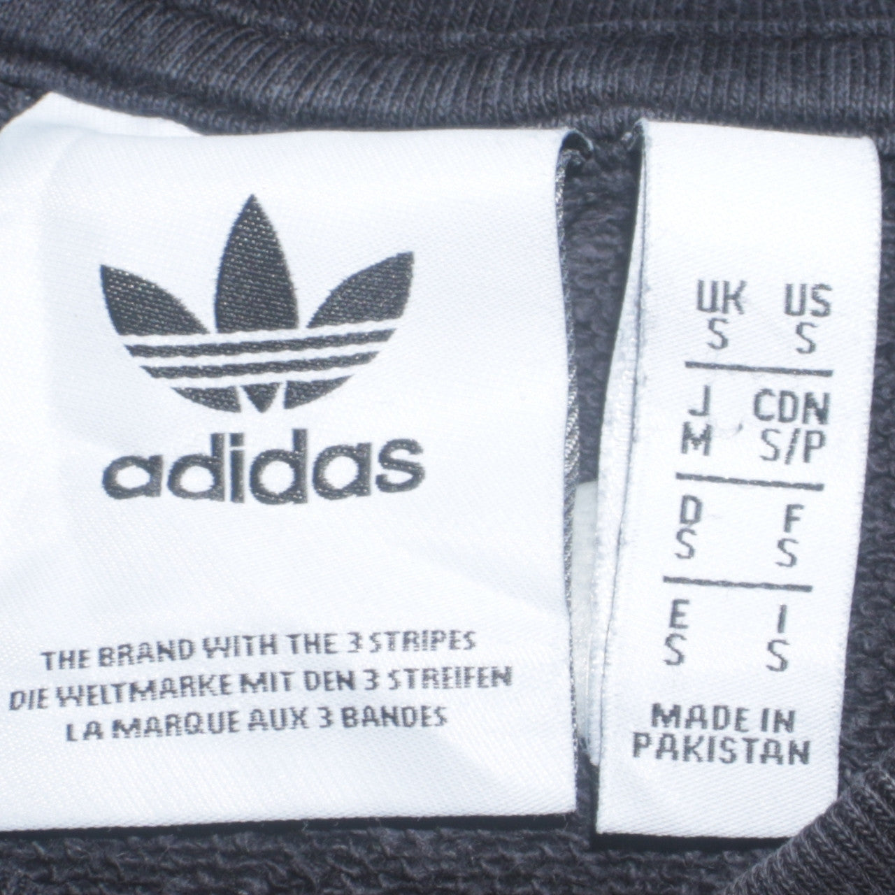 Adidas Men's Black Small Pullover Sweatshirt Crew Neck Logo