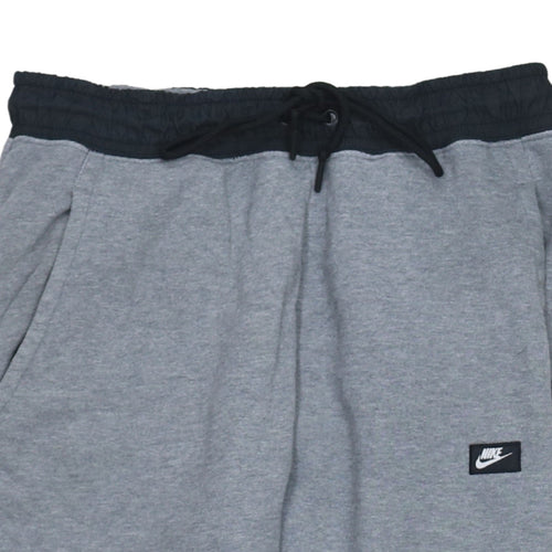 Nike Men's Grey Jogger Trousers Size S Cotton Blend Activewear