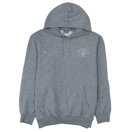 Puma Men Grey Pullover Hoodie Medium Regular Fit Sportswear