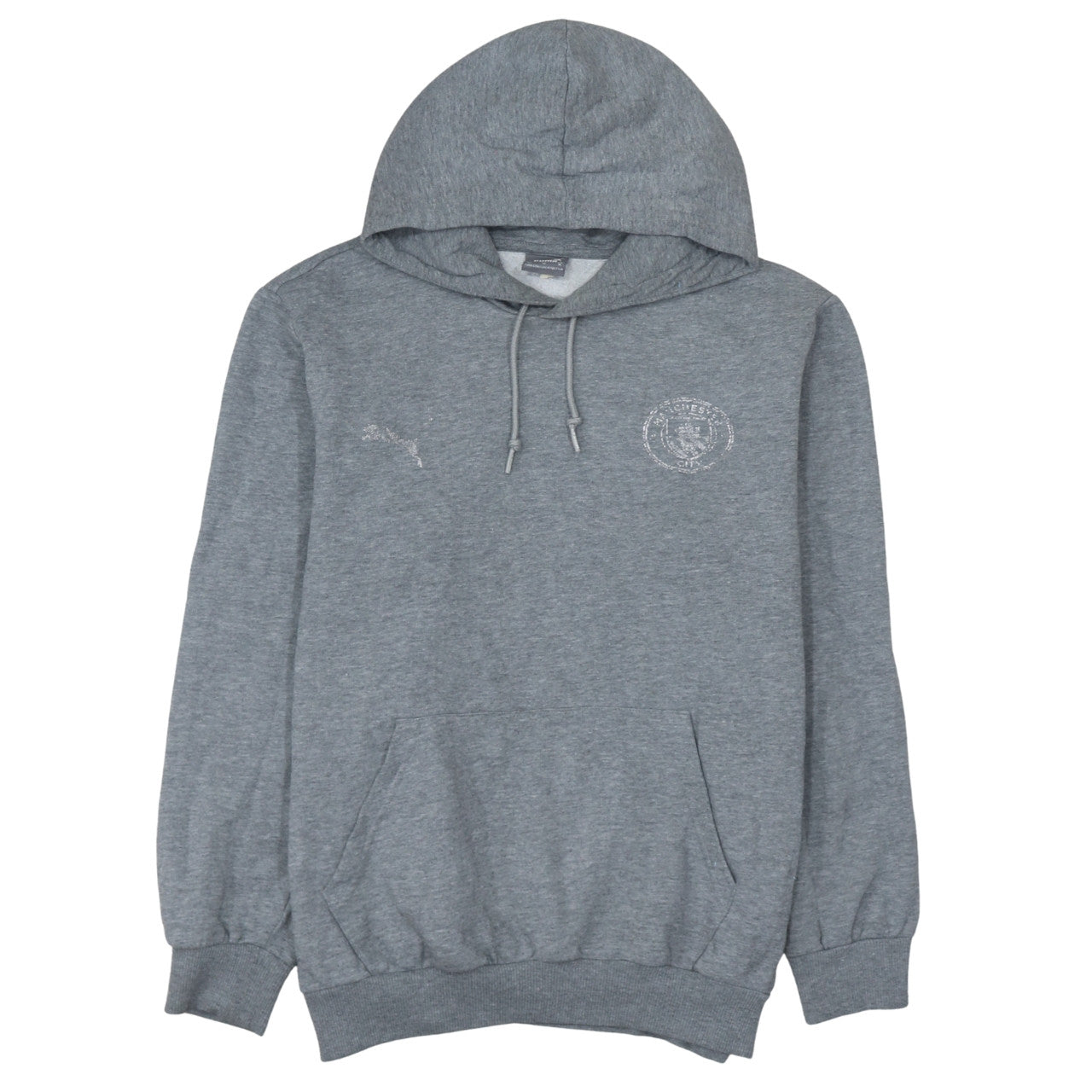 Puma Men Grey Pullover Hoodie Medium Regular Fit Sportswear