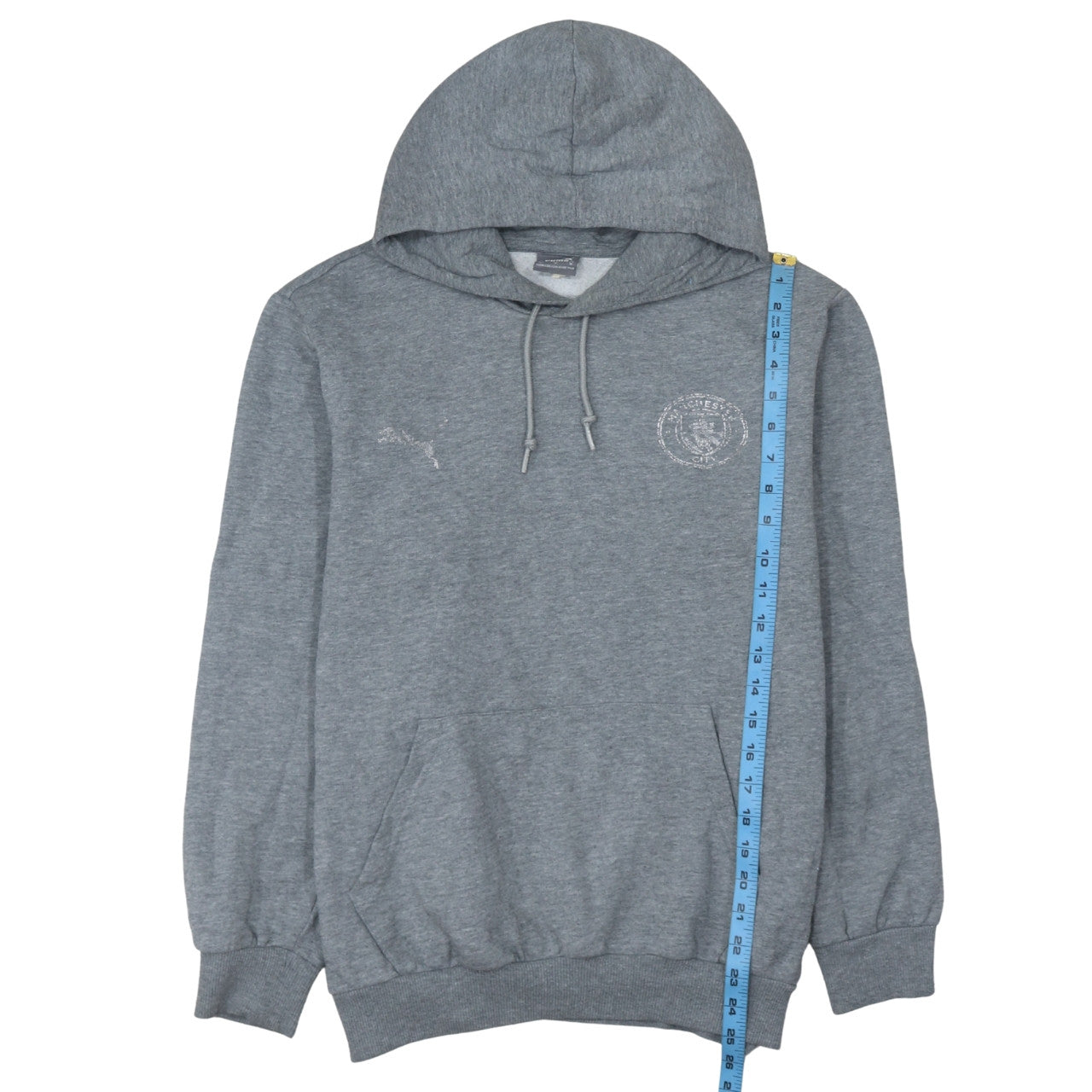 Puma Men Grey Pullover Hoodie Medium Regular Fit Sportswear