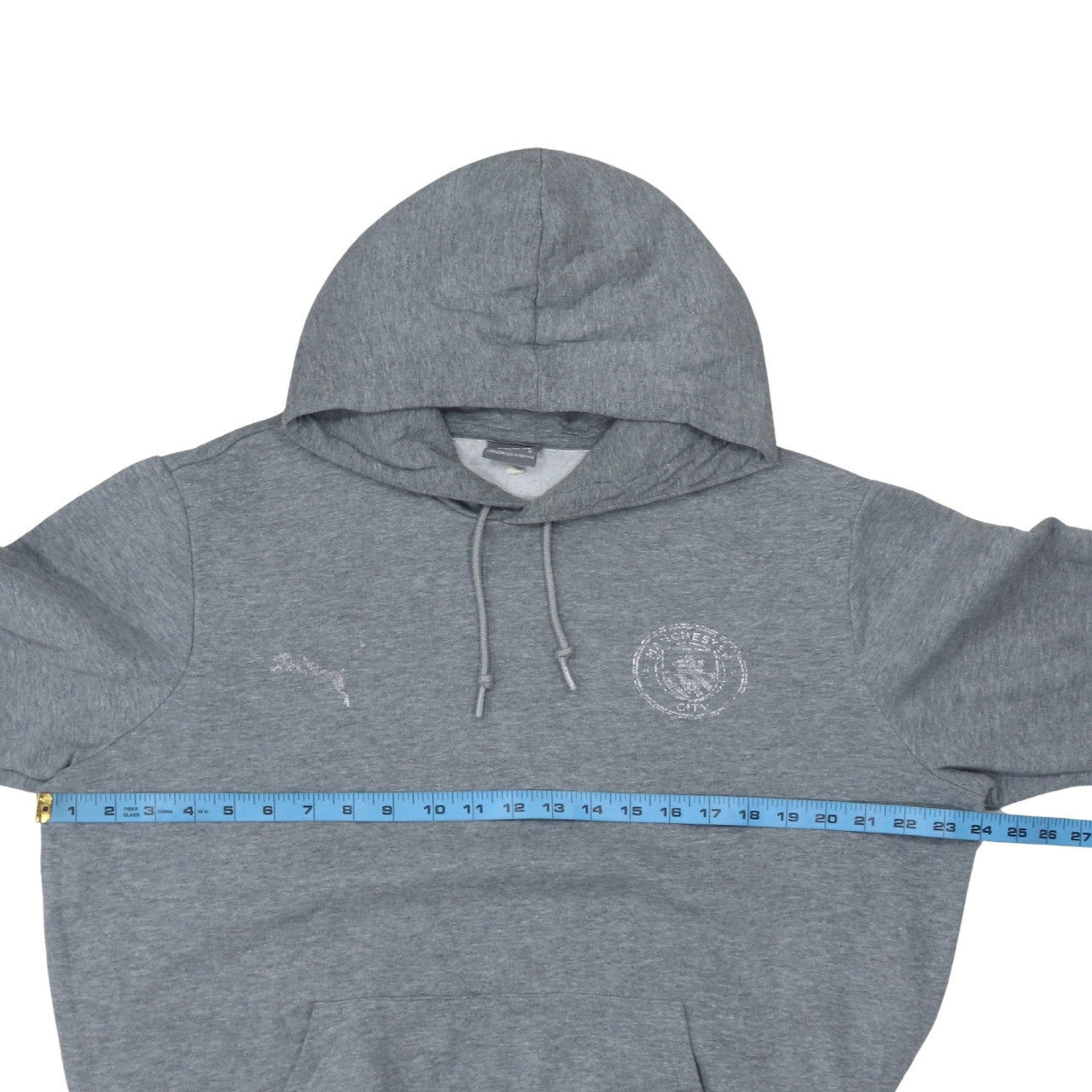 Puma Men Grey Pullover Hoodie Medium Regular Fit Sportswear