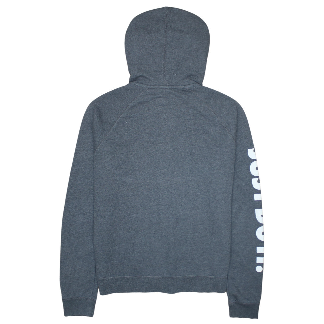 Nike Men's Grey Full Zip Hoodie M Sports Logo Just Do It
