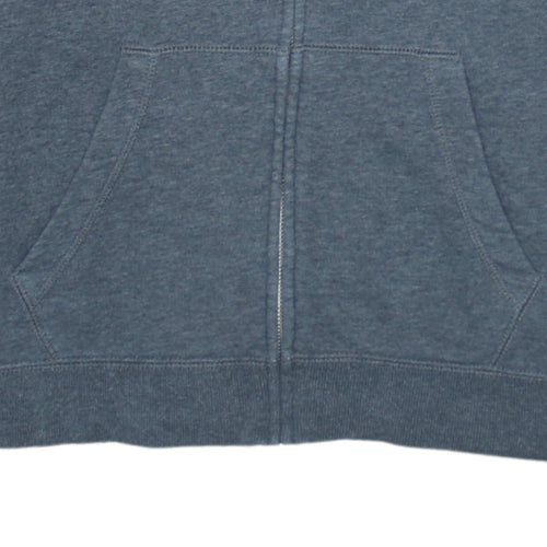 Nike Men's Grey Full Zip Hoodie M Sports Logo Just Do It