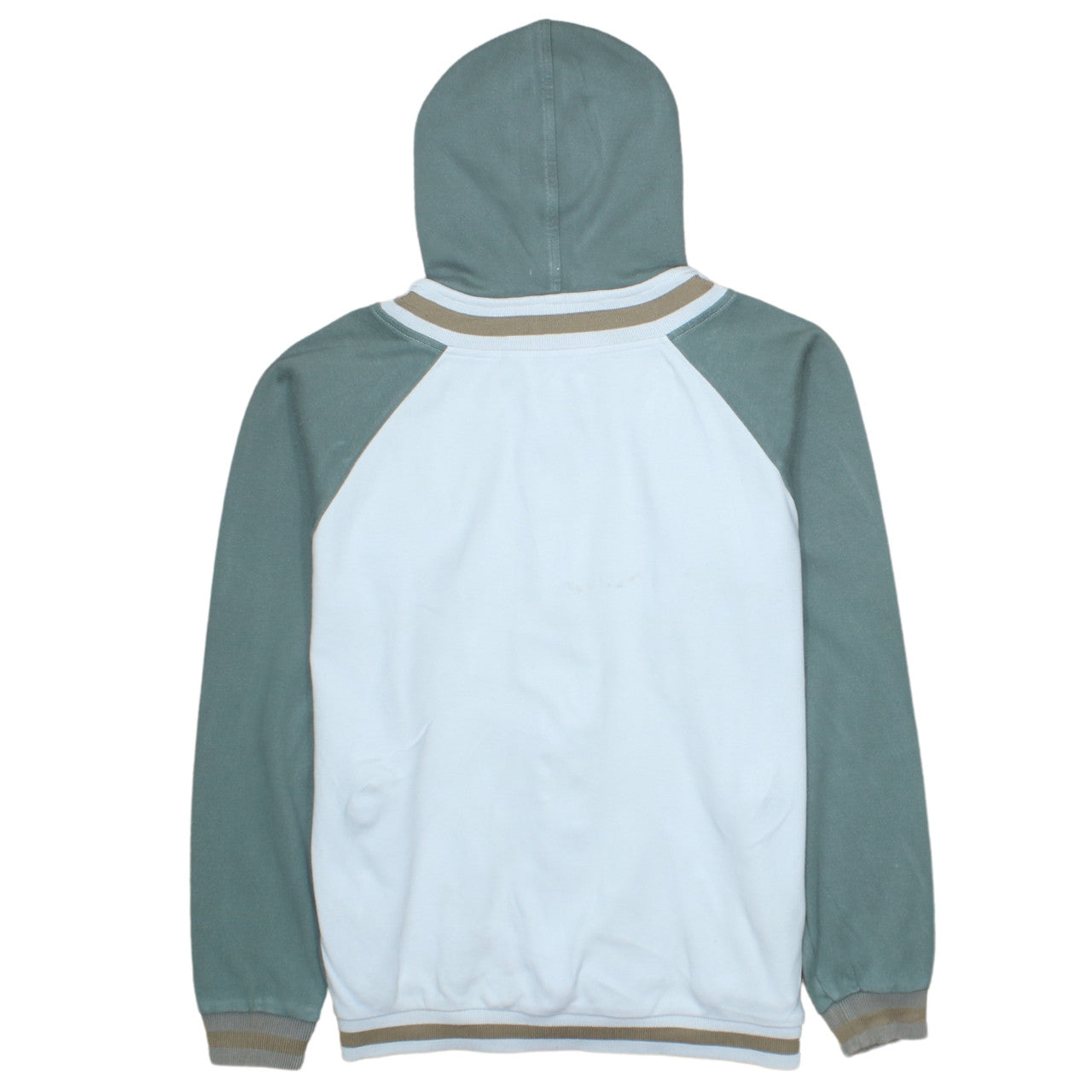 Champion Men's Green Full Zip Hoodie M Lightweight Cotton Blend