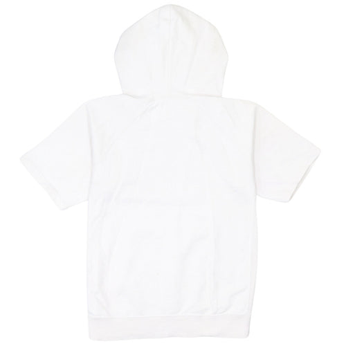 Champion Men's White Short Sleeve Hooded T-Shirt Size S