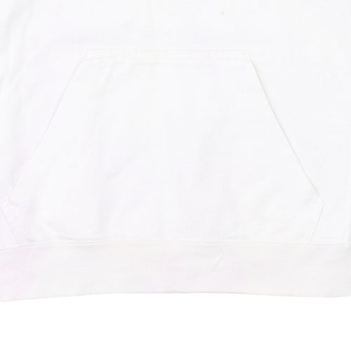 Champion Men's White Short Sleeve Hooded T-Shirt Size S