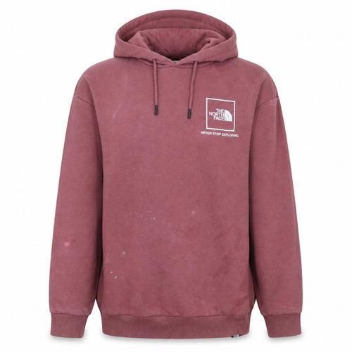 The North Face Womens Burgundy Pullover Hoodie M Logo Print Casual