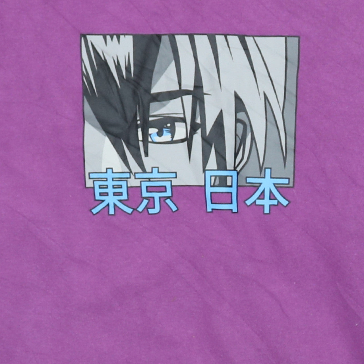 H&M Girls Purple Anime Graphic Pullover Hoodie 13-14 Years